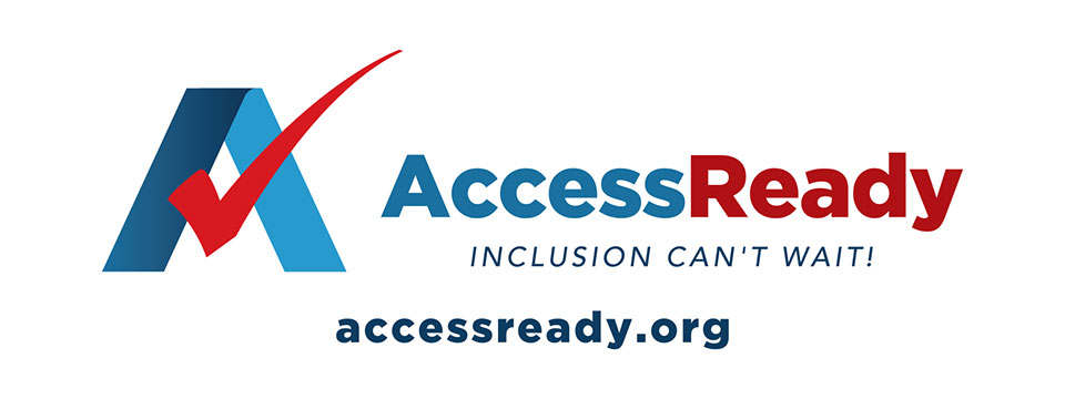 Access Ready. Logo. Inclusion Can't Wait!