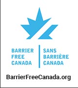 Barrier Free Canada logo.